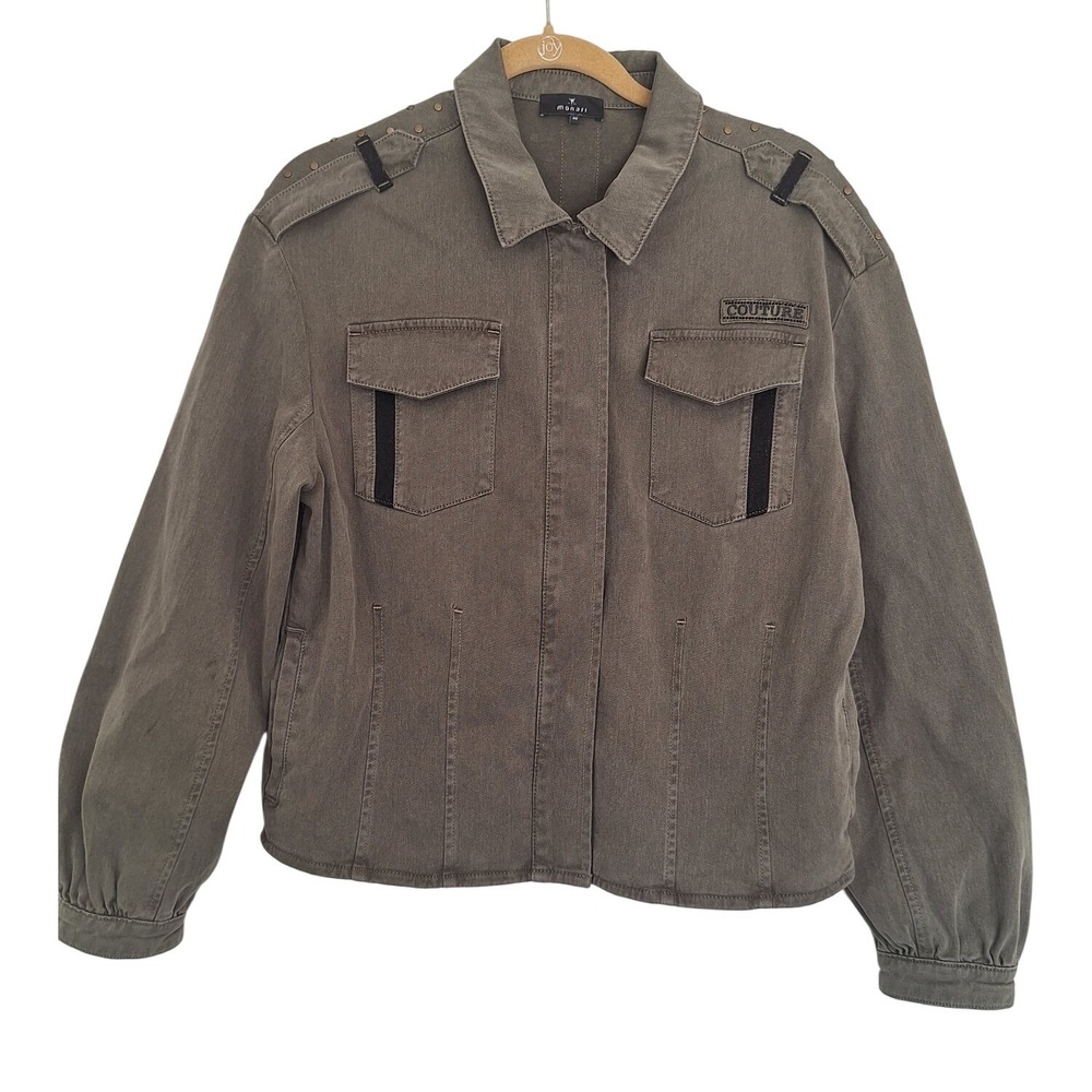 Monari demi gray jacket size 40 (M)